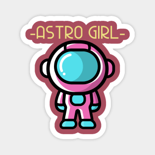 Astro Girl Design Magnet