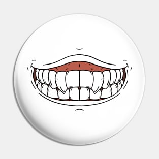Smile More (teeth) Pin