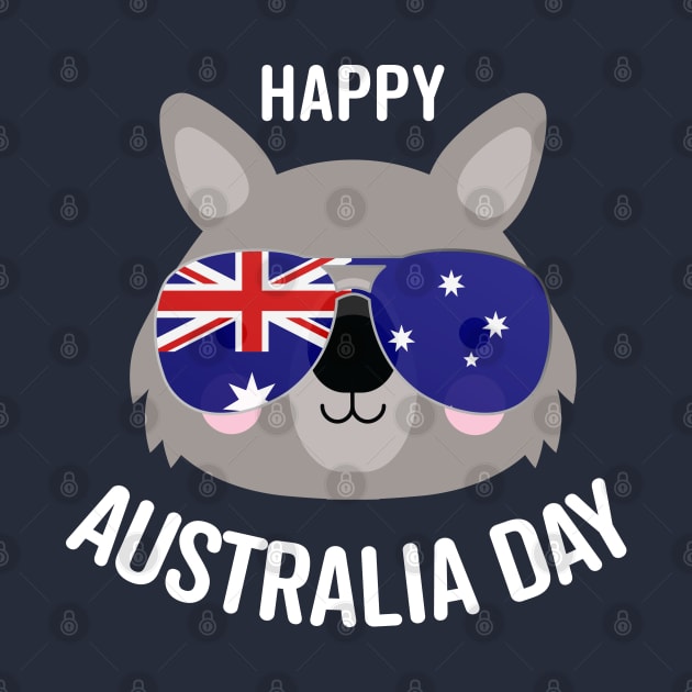 Happy Australia Day - wombat style by Polyxz Design