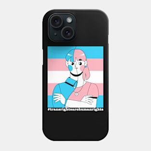 Trans rights are human rights Phone Case