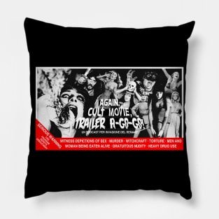 Cult Movie Trailer A-Go-Go 2: The Revenge Pillow