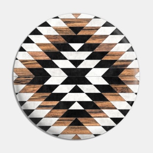 Urban Tribal Pattern No.13 - Aztec - Concrete and Wood Pin