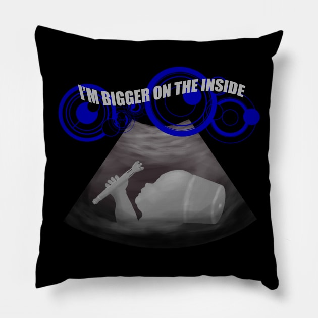 Bigger on the Inside Pillow by MeliWho