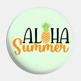 Pineapple Aloha Summer Pin