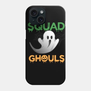 Green Squad White Ghost Orange Ghouls Pumpkin Hallowe'en Phone Case