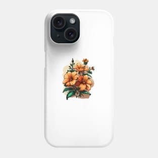 Orange Flowers Phone Case