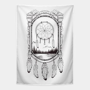 Dream catcher B&W 2 Tapestry