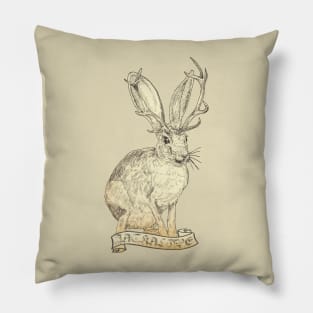 Jackalope Pillow