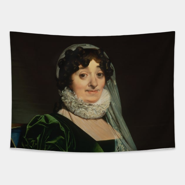 Portrait of the Countess of Tournon by Jean-Auguste-Dominique Ingres Tapestry by Classic Art Stall