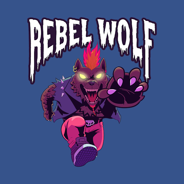 Disover Rebel Wolf - Wolf - T-Shirt