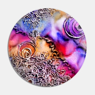 Colorful Abstract Spiral Coral On The Sand Pin