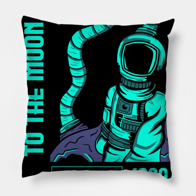 to the moon Pillow by imkram2x
