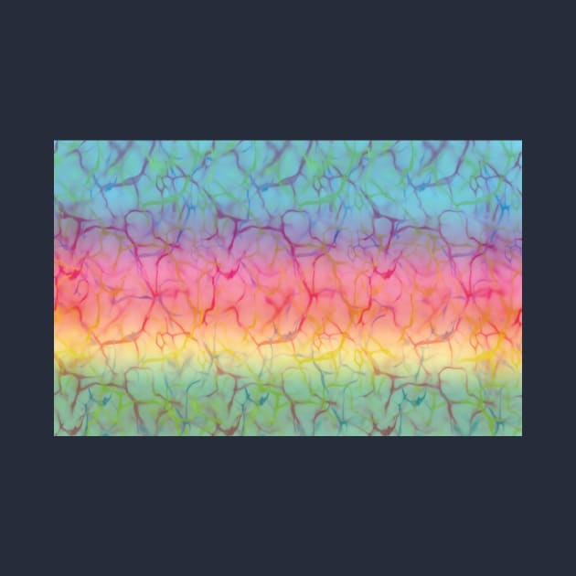 Rainbow Gradient Circuit Abstract by Klssaginaw