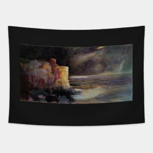 Dark stormy night Tapestry