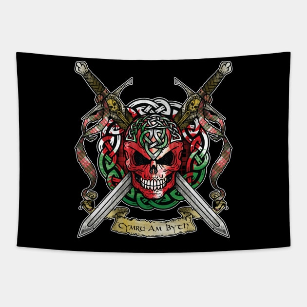 Celtic Warrior: Wales Tapestry by celtichammerclub