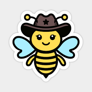 Cowboy Bee Magnet