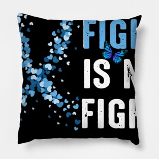 Her Fight Is My Fight T1D Aunt Diabetes Awareness Type 1 Pillow