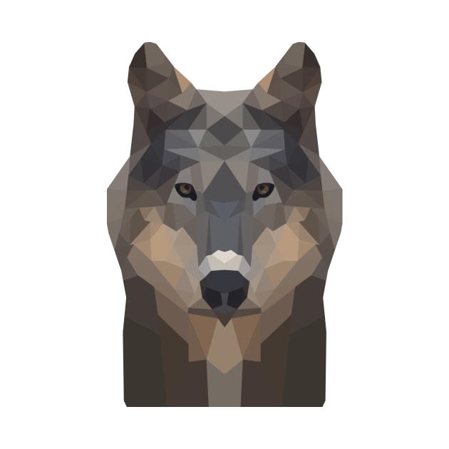 low poly wolf by Bobbys Store