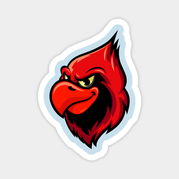 Redbird Magnet by Arch City Tees