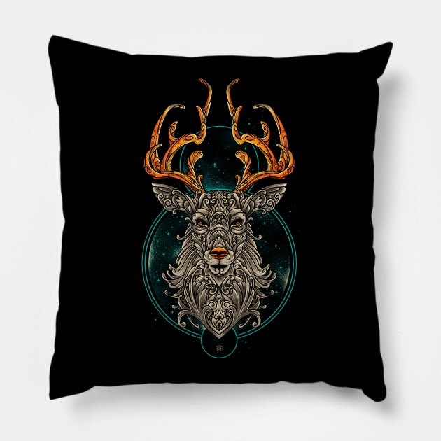 Oh Deer Pillow by angoes25