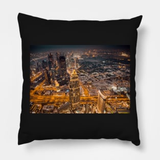 Dubai Cityscape Pillow