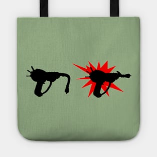 Zombie Pack-a-Punched Ray Gun on Leaf Green Tote