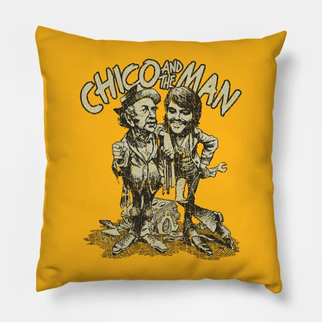 Chico and the Man 1974 Pillow by JCD666