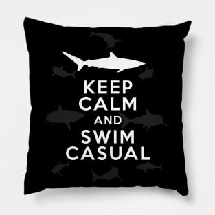 Sharks - Keep Calm And Swim Casual Pillow