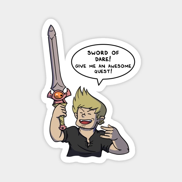 The Sword Of Dare! Magnet by Swordscomic