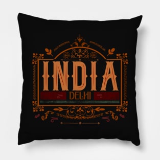 India delhi logo ornaments display Pillow