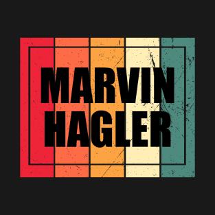 Personalized Marvin Name Vintage Styles Purple Color 70s 80s 90s T-Shirt