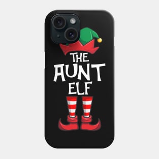 Aunt Elf Matching Family Christmas Auntie Phone Case