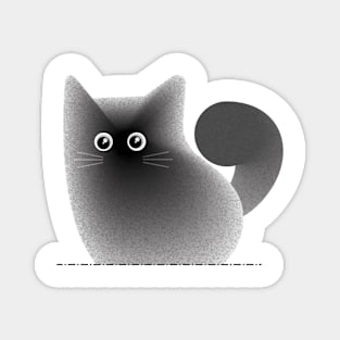 Minimalist cat design Magnet