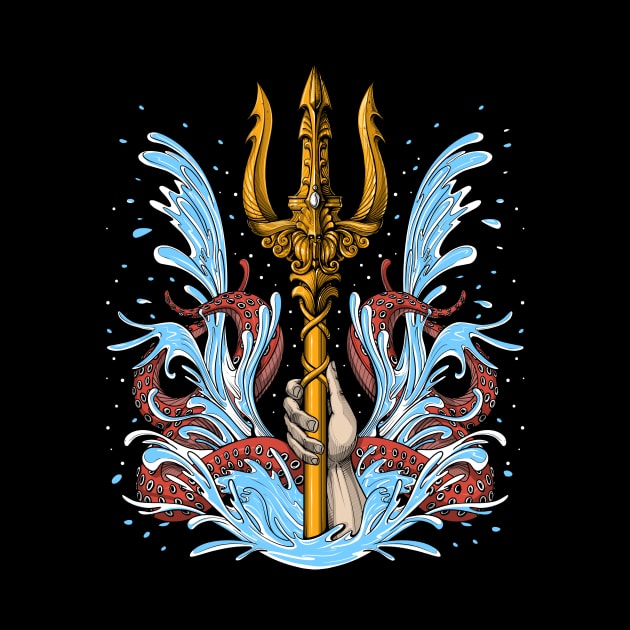 Greek Mythology God Poseidon Trident by underheaven