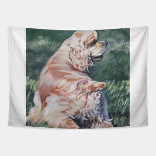 American Cocker Spaniel Fine Art Painting Tapestry