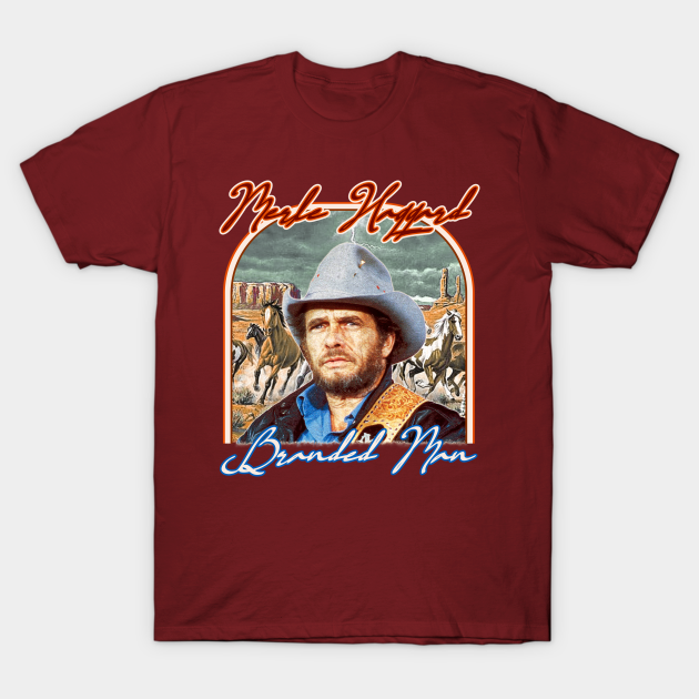 Merle Haggard ))(( Retro Branded Man Tribute - Merle Haggard - T-Shirt