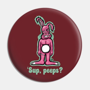 Bad Easter Bunny Pin