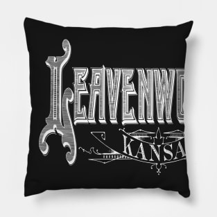 Vintage Leavenworth, KS Pillow