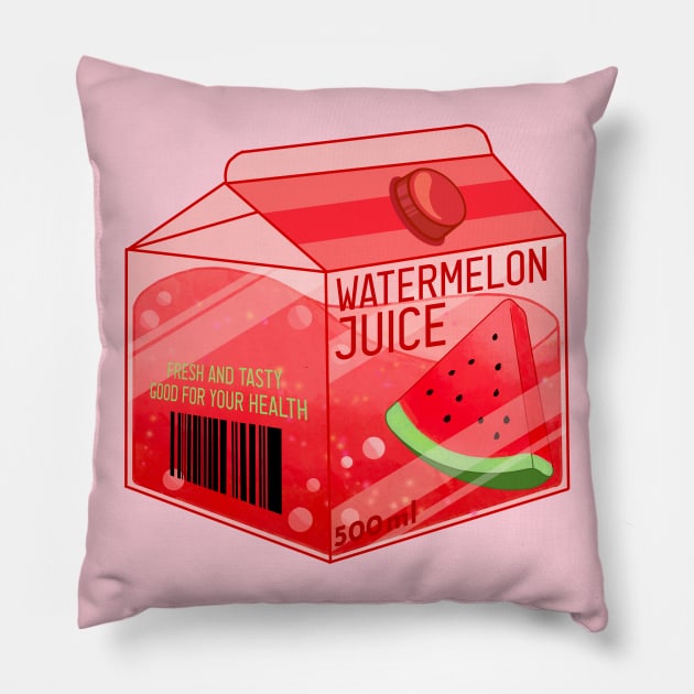 Fresh Watermelon Juice Pillow by Kimprut