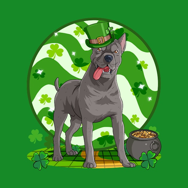 Cane Corso Dog St Patricks Day Leprechaun by Noseking