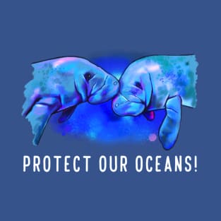 Manatee Love: Protect Our Oceans! T-Shirt