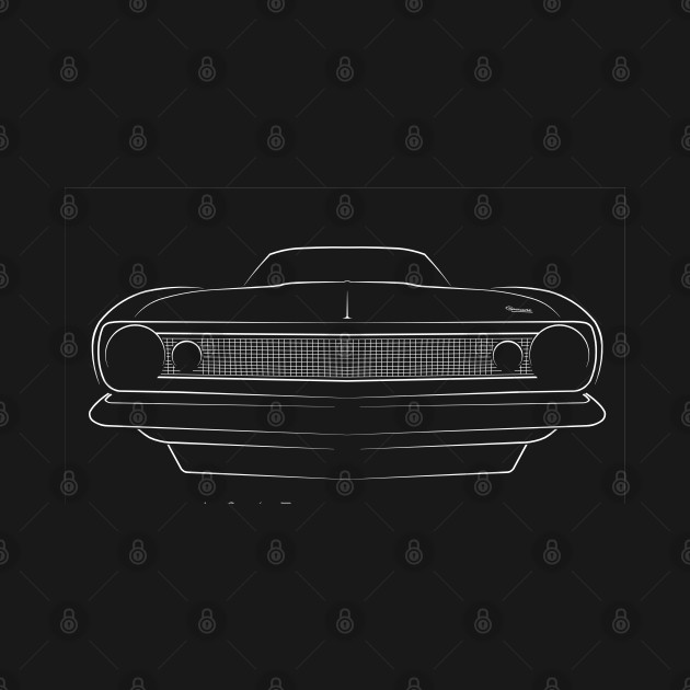 front/back - 1967 Camaro - stencil, white by mal_photography