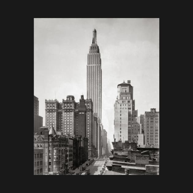 Empire State & Midtown Manhattan, 1931. Vintage Photo by historyphoto