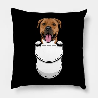 Funny American Staffordshire Terrier Pocket Dog Pillow