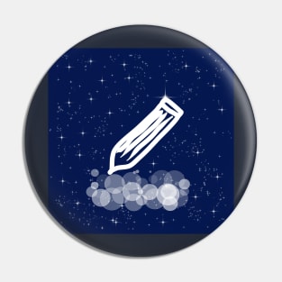 Pencil, writer, artist, draw, write, technology, light, universe, cosmos, galaxy, shine, concept Pin