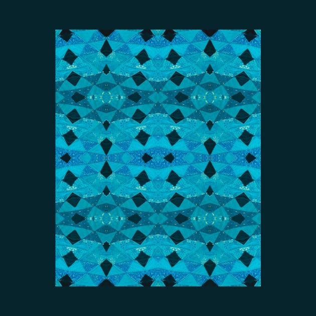 Teal Patchwork Quilt Pattern by Amanda1775