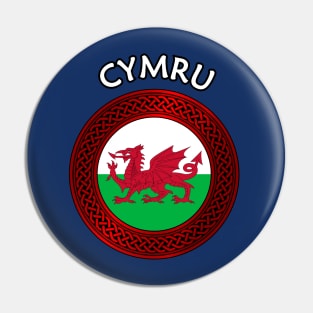 Cymru Flag & Celtic Knot Pin