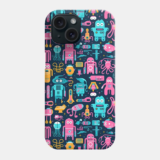 Playful Arena: Whimsical Monster Mates Phone Case by star trek fanart and more