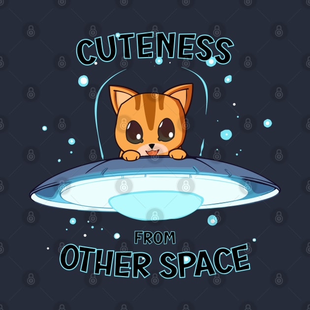 Orange cat cuteness from other space by Myanko