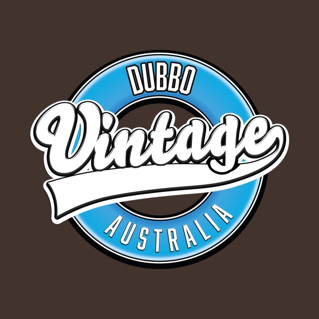 Dubbo australia vintage style logo by nickemporium1